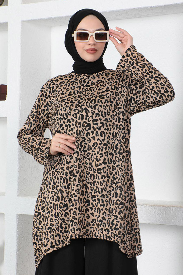 Leopar Tesettür Takım