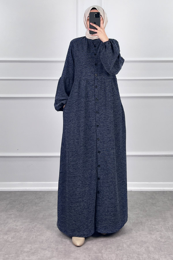 Mevsimlik Ferace Kap - Lacivert