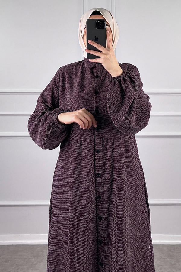 Mevsimlik Ferace Kap - Mürdüm Mevsimlik Ferace Kap - Mürdüm