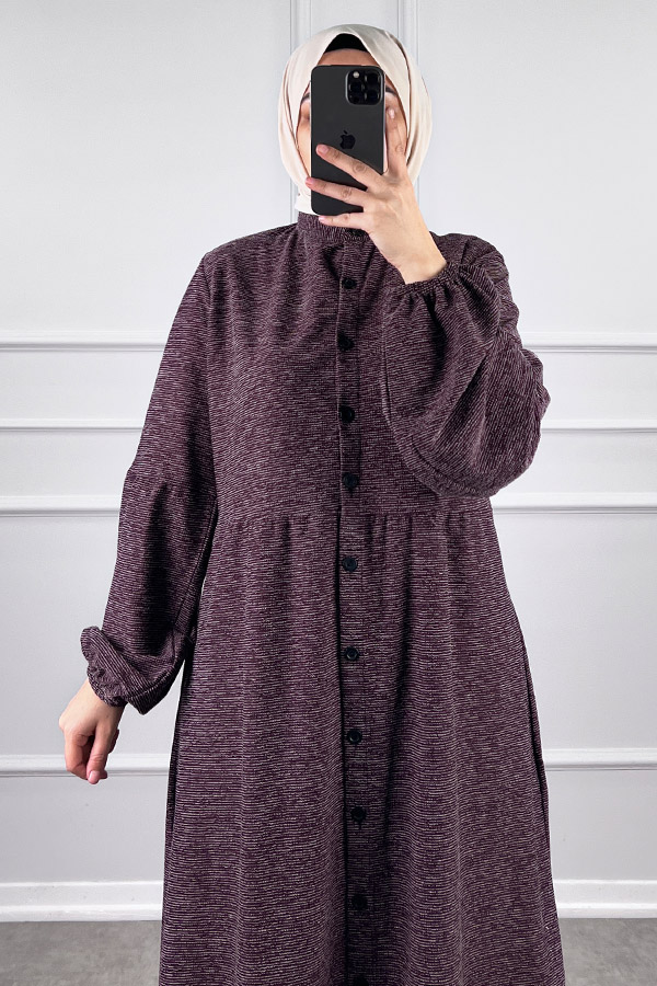 Mevsimlik Ferace Kap - Mürdüm Mevsimlik Ferace Kap - Mürdüm