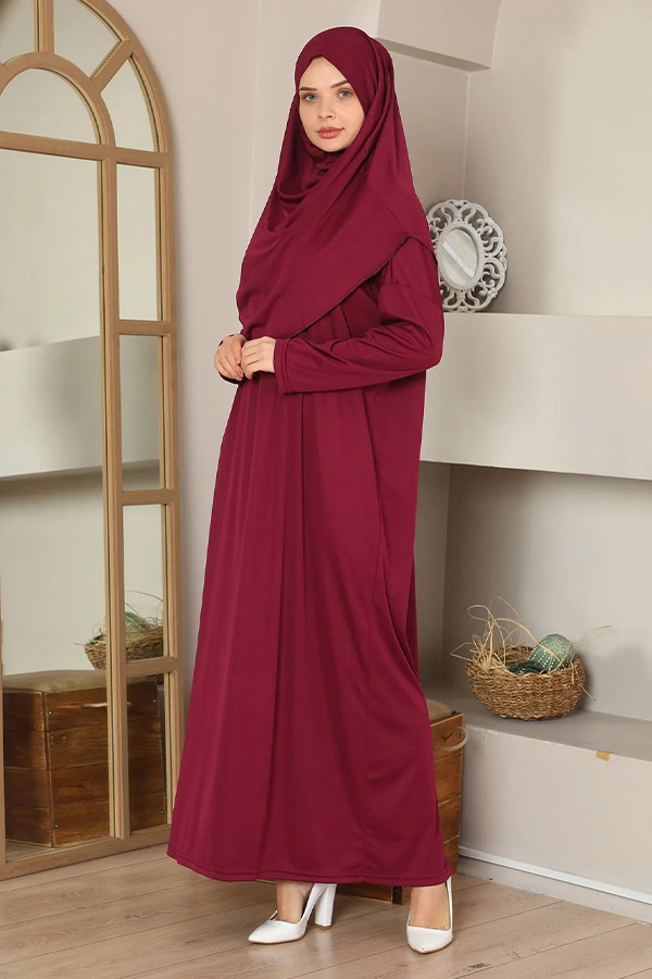 Namaz Elbisesi - Bordo