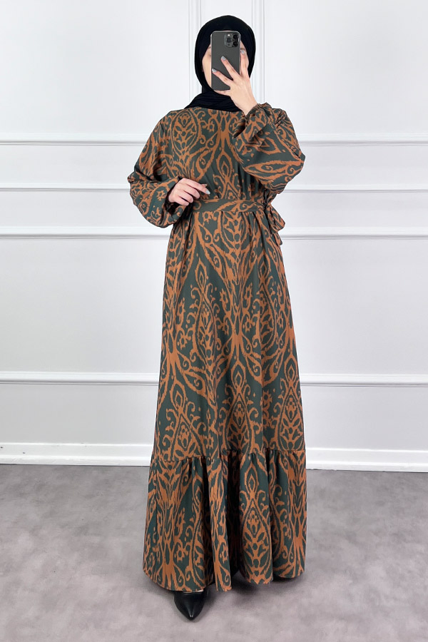 Nilüfer Elbise - Yeşil