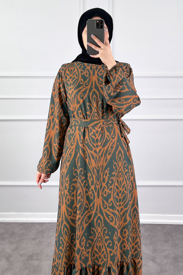 Nilüfer Elbise - Yeşil