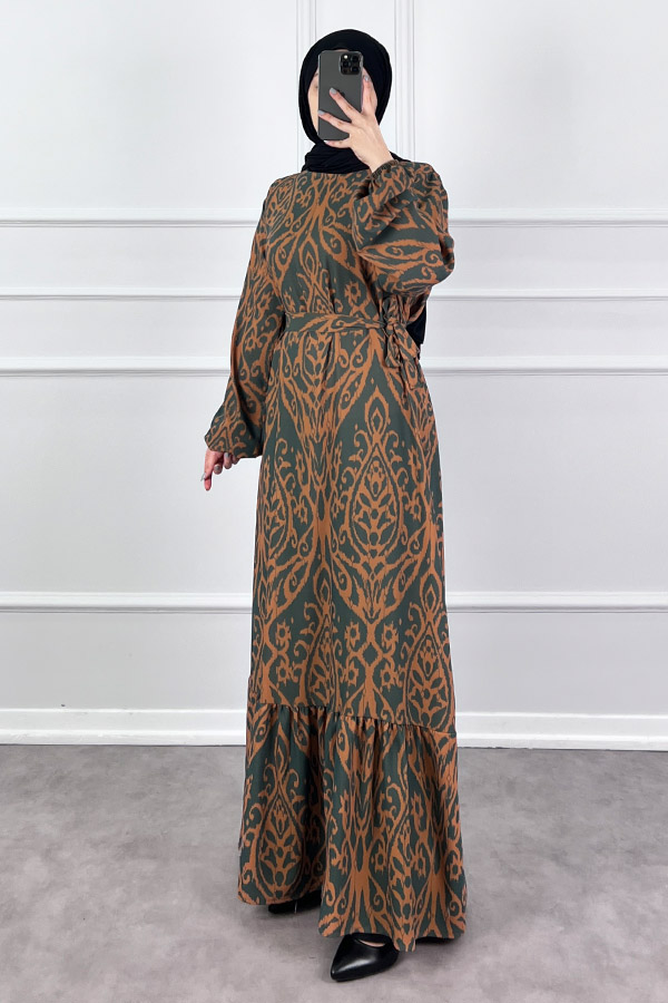 Nilüfer Elbise - Yeşil