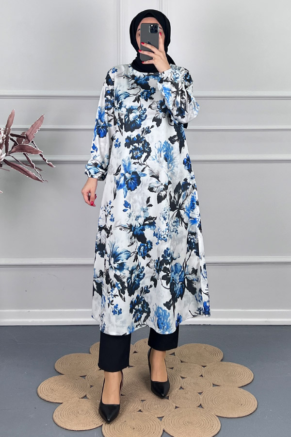 Nilüfer Uzun Tunik - Beyaz