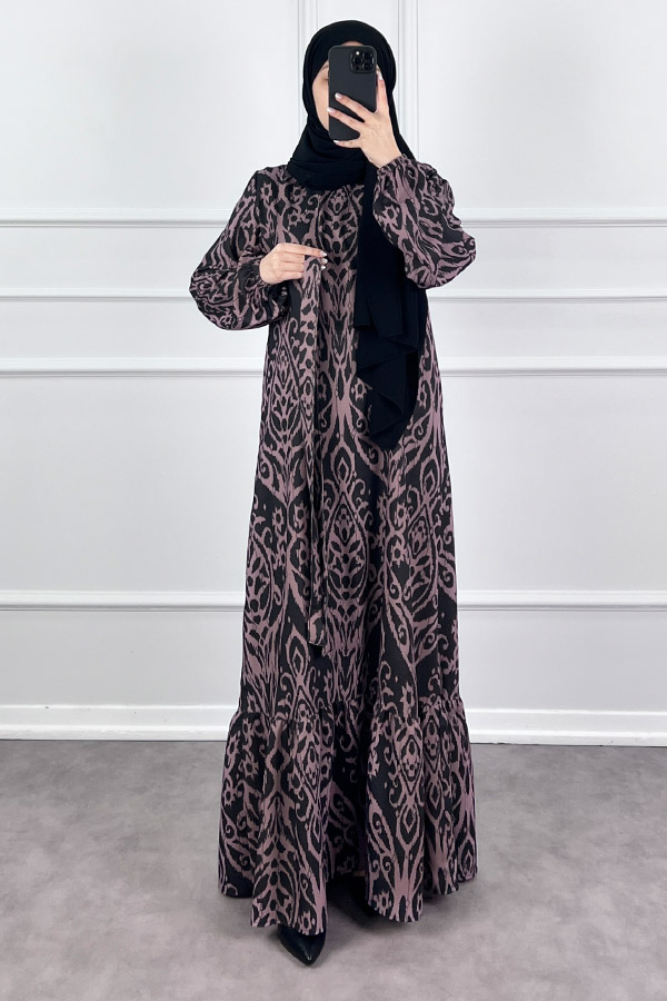 Nilüfer Elbise - Siyah