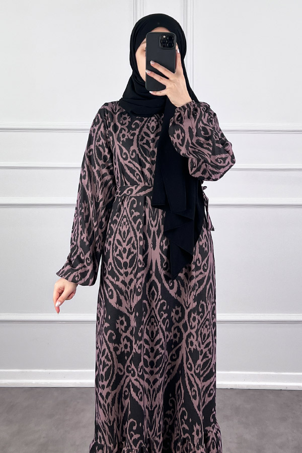 Nilüfer Elbise - Siyah