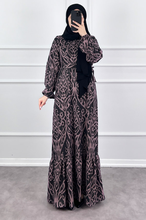 Nilüfer Elbise - Siyah