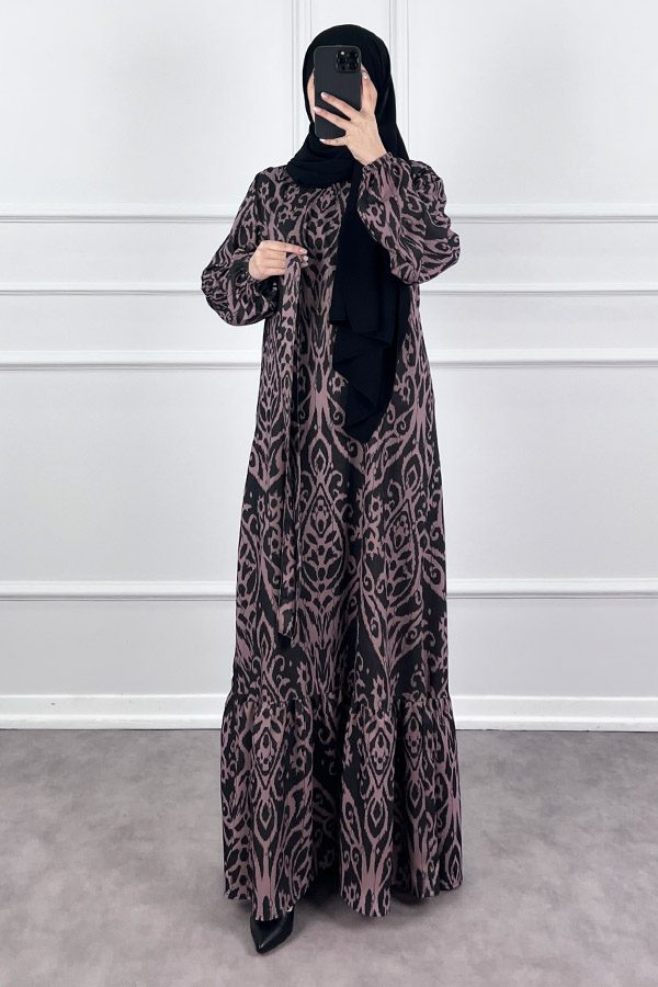 Nilüfer Elbise - Siyah