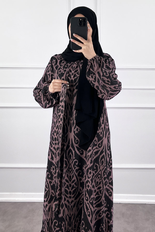 Nilüfer Elbise - Siyah