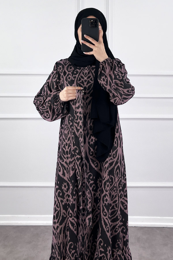 Nilüfer Elbise - Siyah