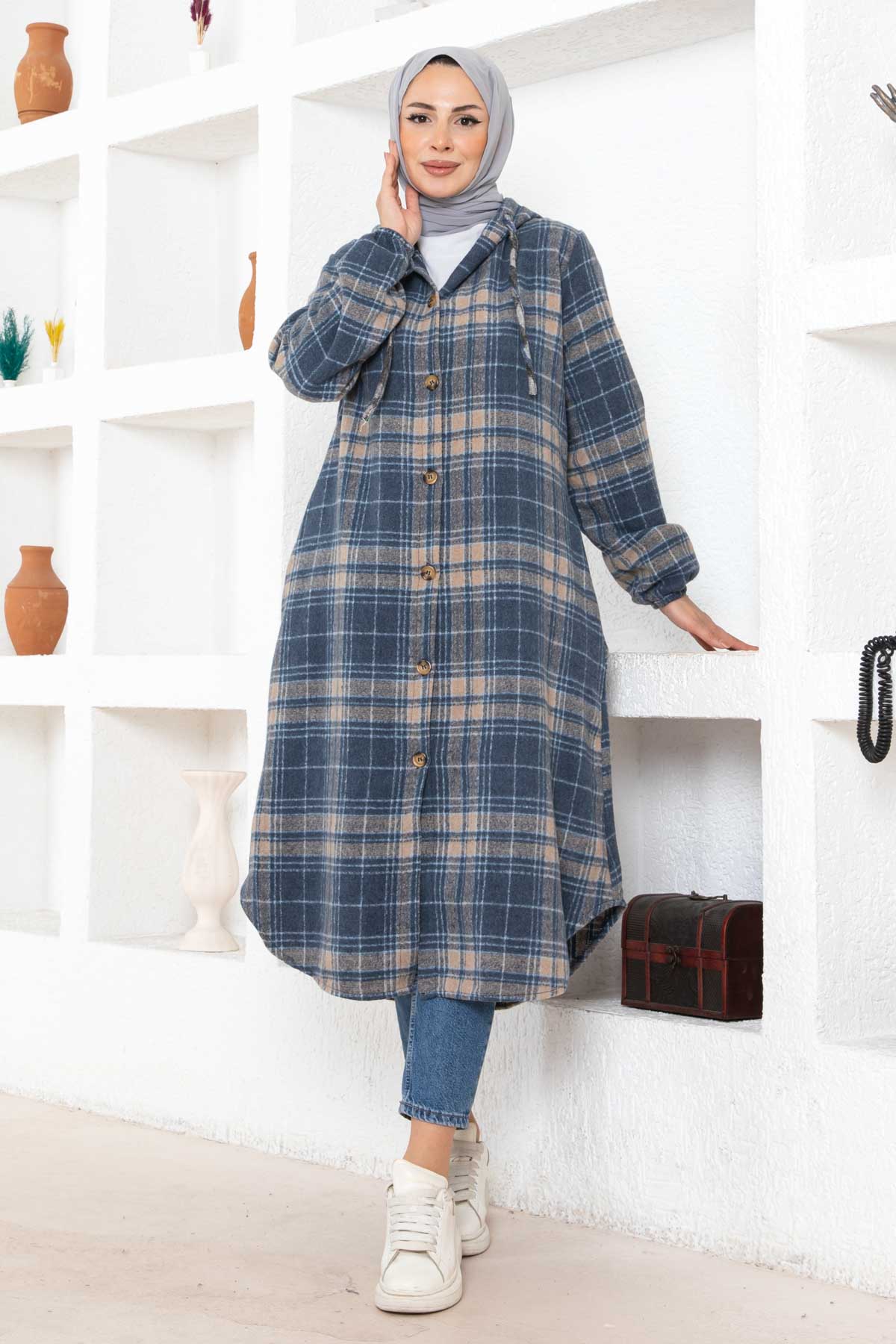 Oduncu Kaşe Kap - Lacivert