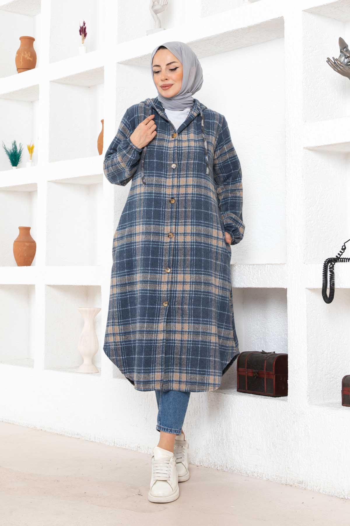 Oduncu Kaşe Kap - Lacivert