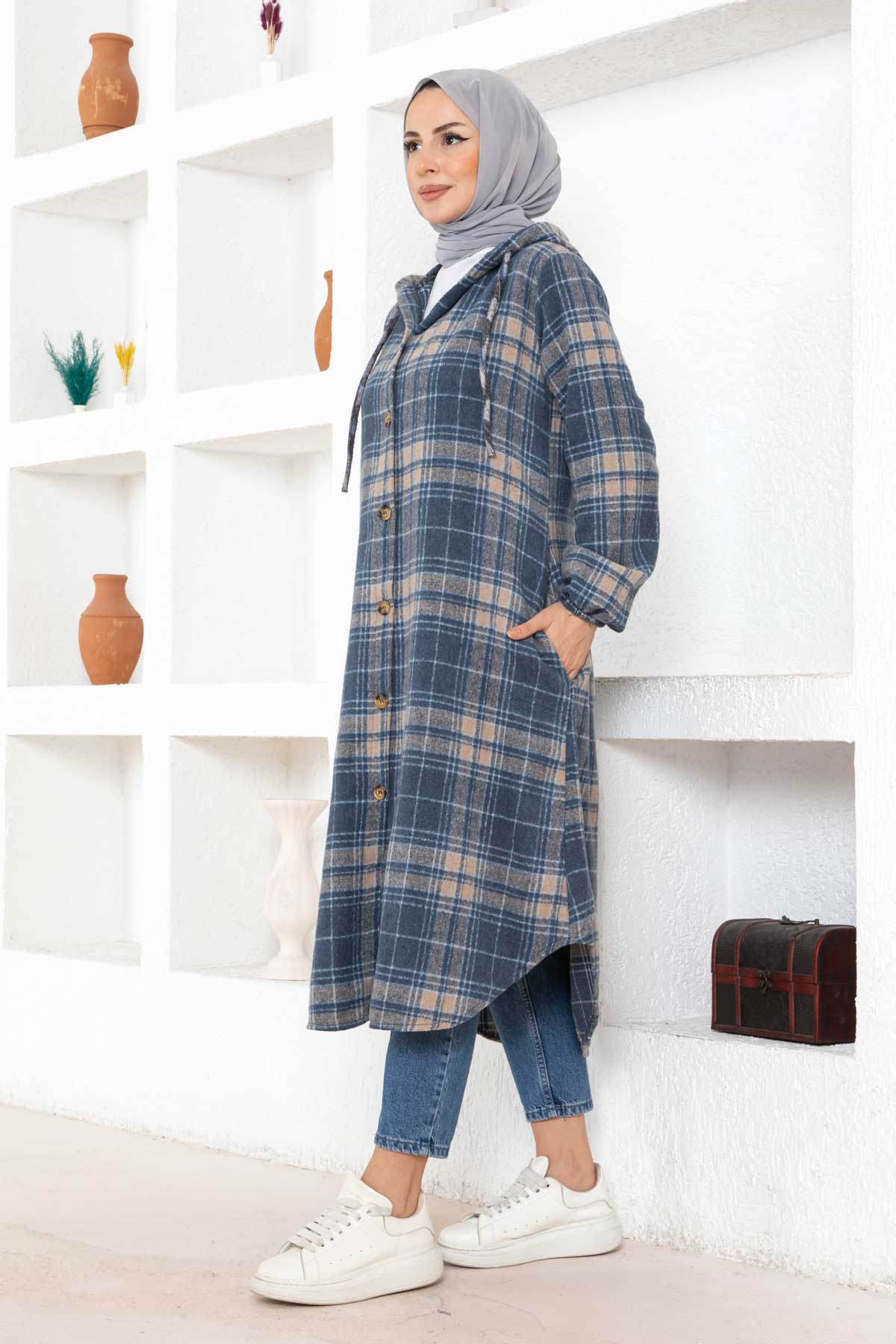 Oduncu Kaşe Kap - Lacivert