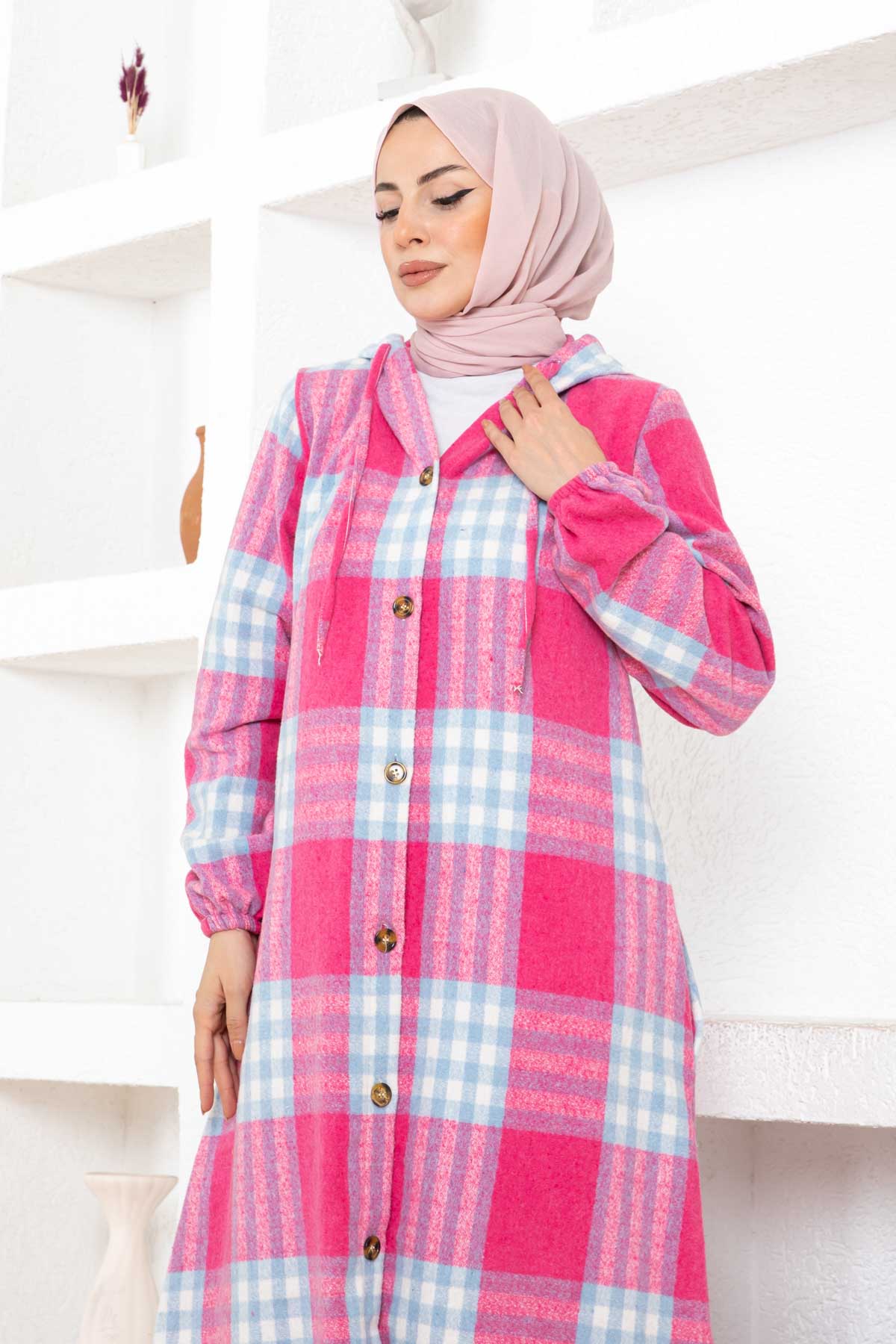 Oduncu Kaşe Kap - Pembe