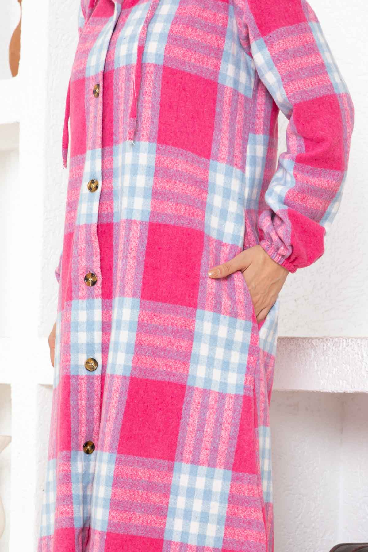Oduncu Kaşe Kap - Pembe