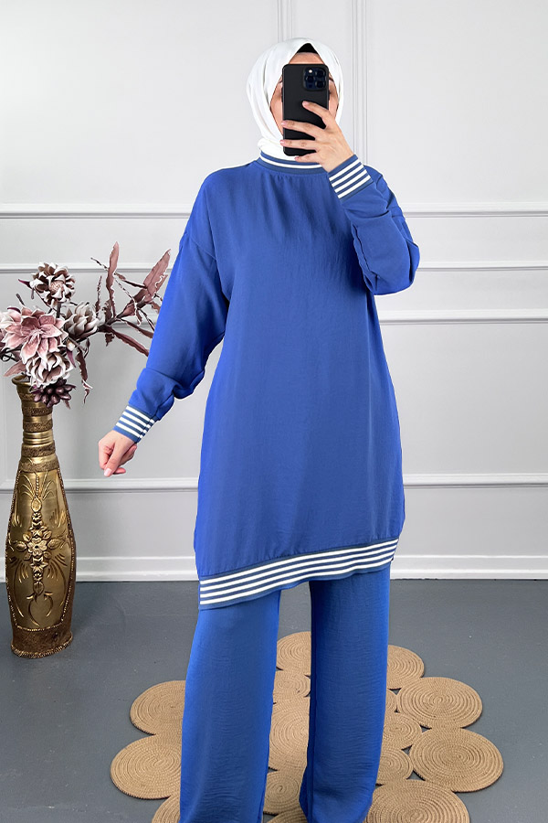 Ribanalı İkili Takim - Mavi