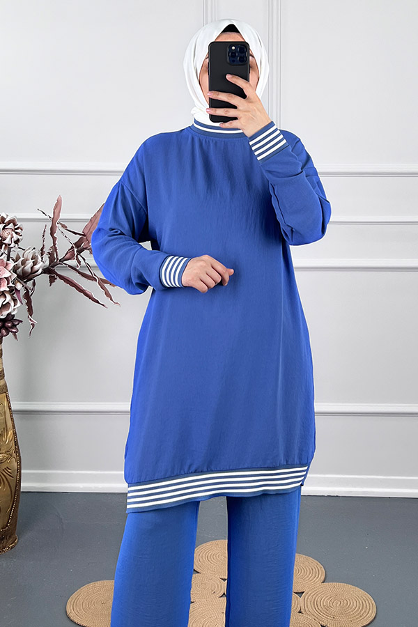 Ribanalı İkili Takim - Mavi