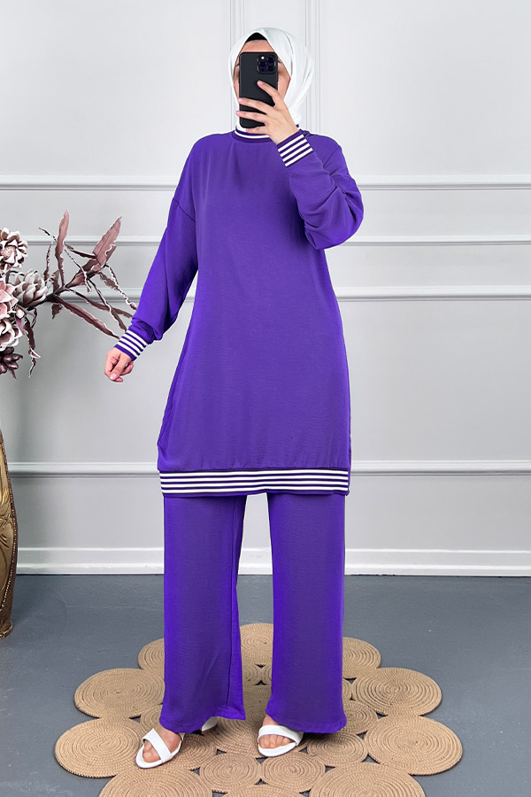 Ribanali İkili Takim - Mor