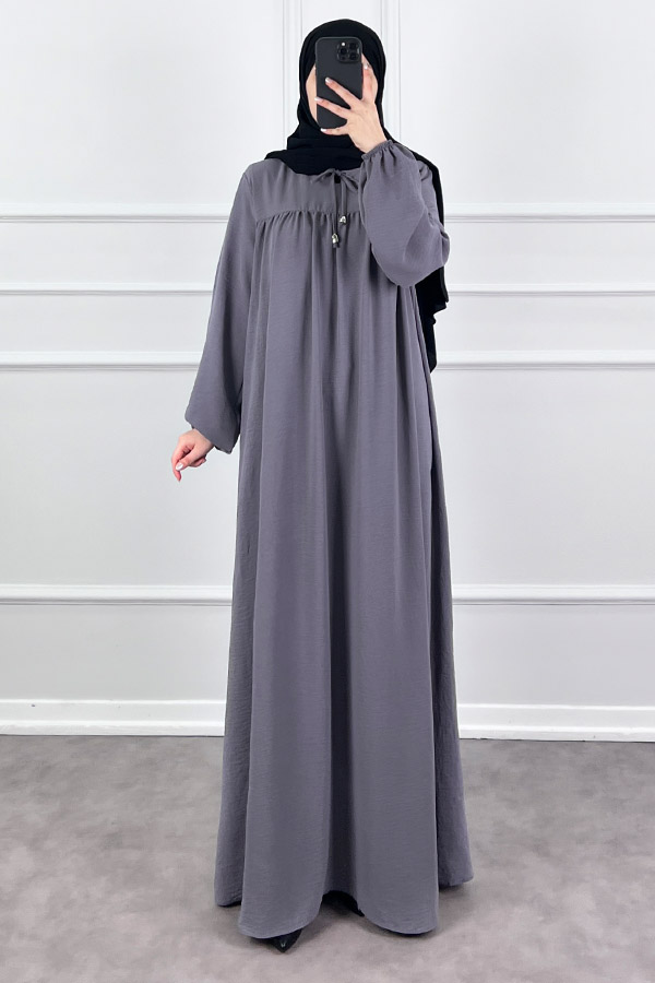 Robadan Ferace Elbise - Gri