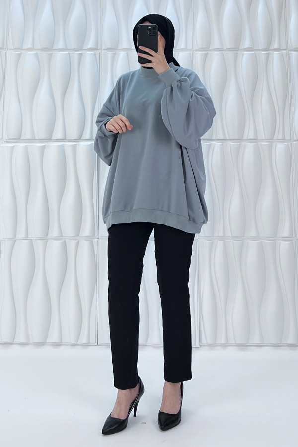 Salaş Tunik - Gri Salaş Tunik - Gri