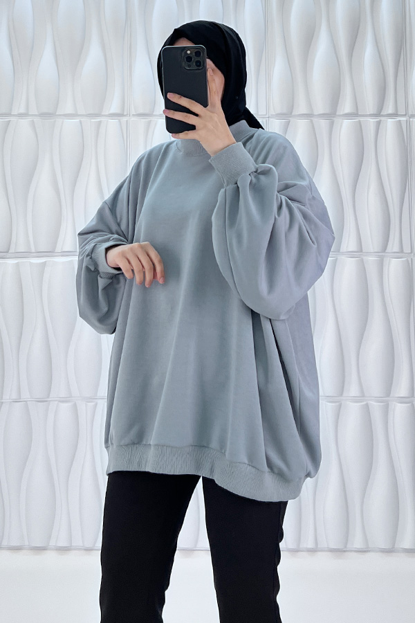 Salaş Tunik - Gri Salaş Tunik - Gri