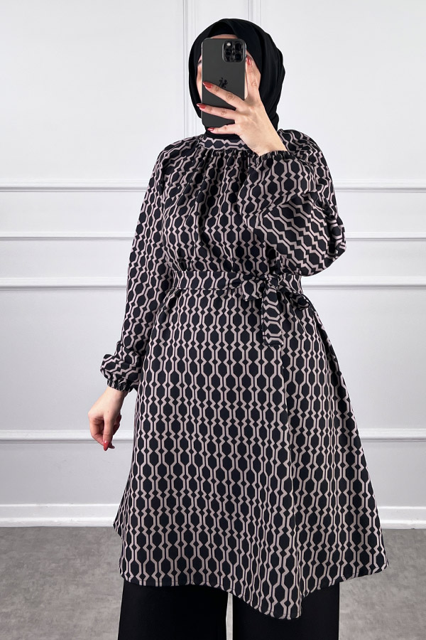 Tesettür Giyim İkili Takım - Siyah