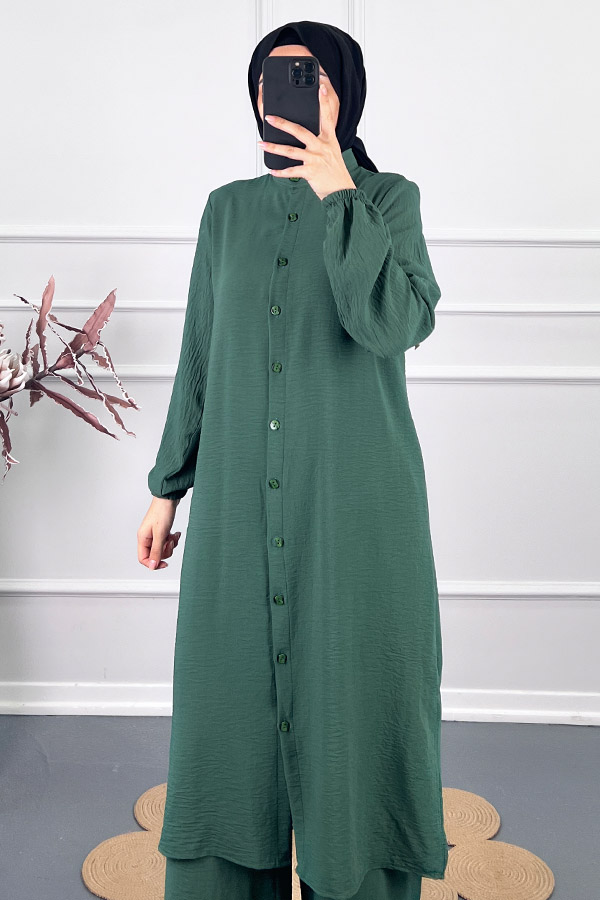 Tesettür İkili Takım - Zümrüt Yeşili Tesettür İkili Takım - Zümrüt Yeşili