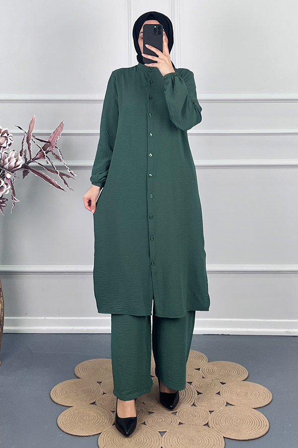 Tesettür İkili Takım - Zümrüt Yeşili Tesettür İkili Takım - Zümrüt Yeşili