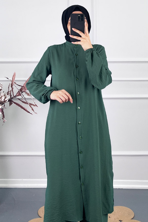 Tesettür İkili Takım - Zümrüt Yeşili Tesettür İkili Takım - Zümrüt Yeşili