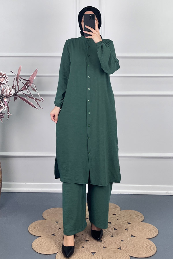 Tesettür İkili Takım - Zümrüt Yeşili Tesettür İkili Takım - Zümrüt Yeşili