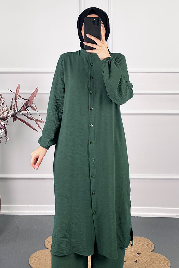 Tesettür İkili Takım - Zümrüt Yeşili Tesettür İkili Takım - Zümrüt Yeşili