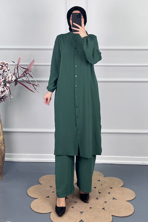 Tesettür İkili Takım - Zümrüt Yeşili Tesettür İkili Takım - Zümrüt Yeşili