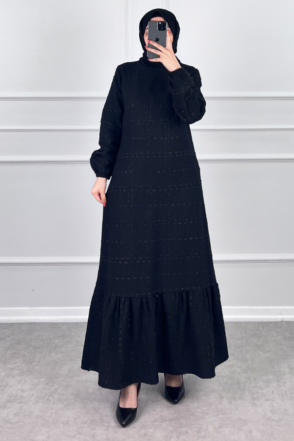Tüvit Elbise - Black
