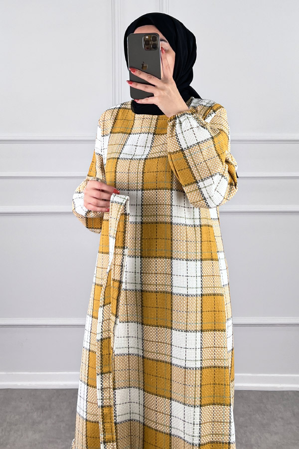 Tüvit Elbise - Sarı