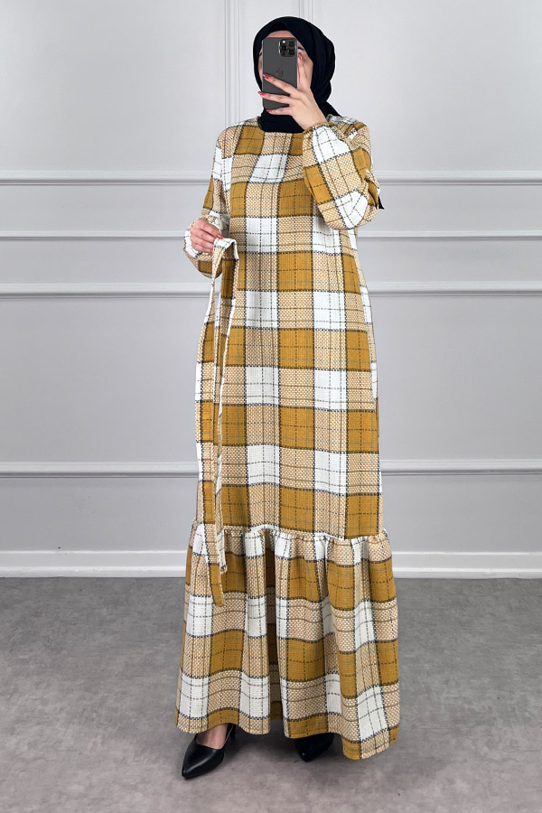 Tüvit Elbise - Sarı