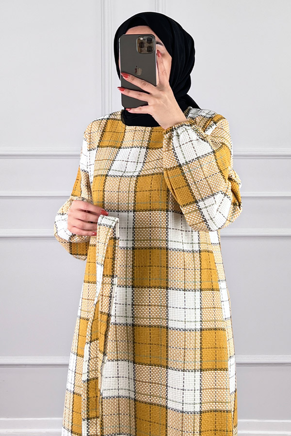 Tüvit Elbise - Sarı
