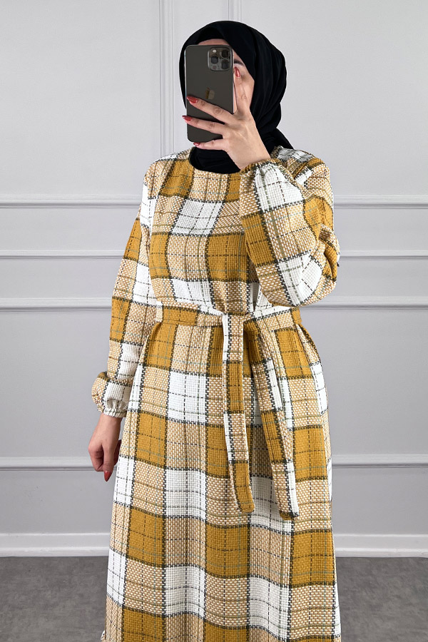 Tüvit Elbise - Sarı