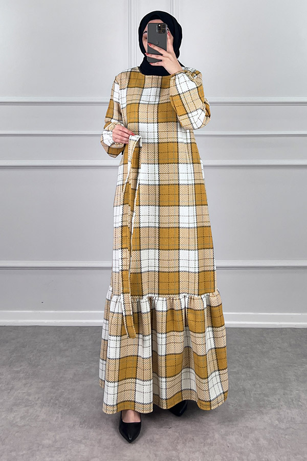 Tüvit Elbise - Sarı