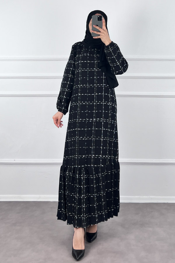 Tüvit Elbise - Siyah