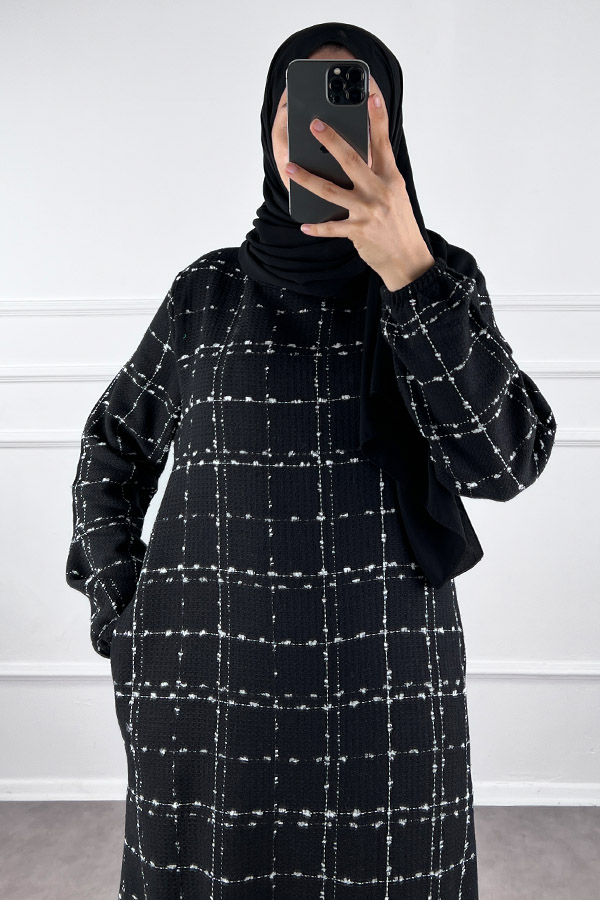 Tüvit Elbise - Siyah