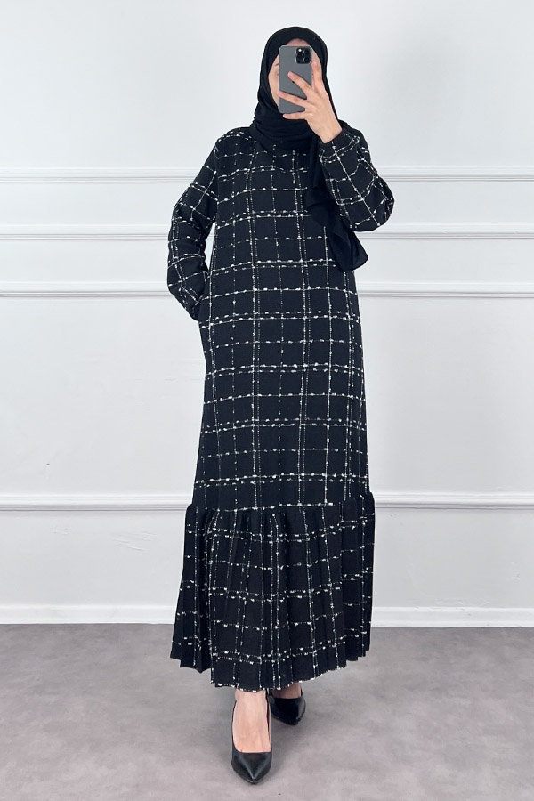 Tüvit Elbise - Siyah