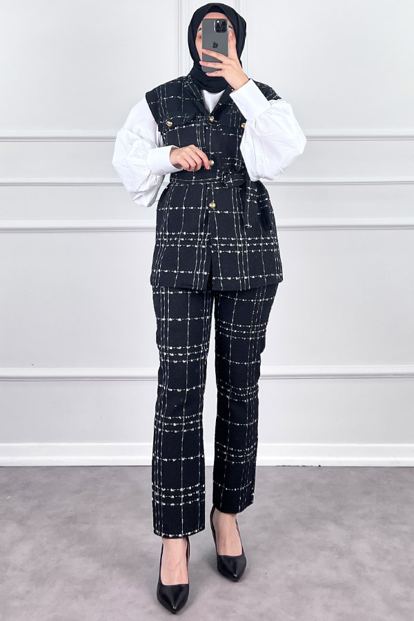 Tüvit İkili Takım - Siyah