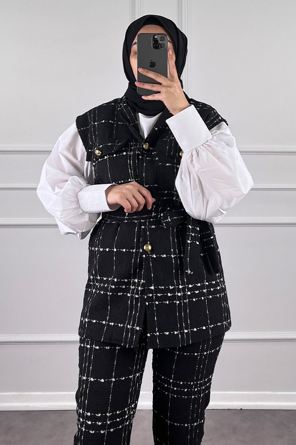 Tüvit İkili Takım - Siyah