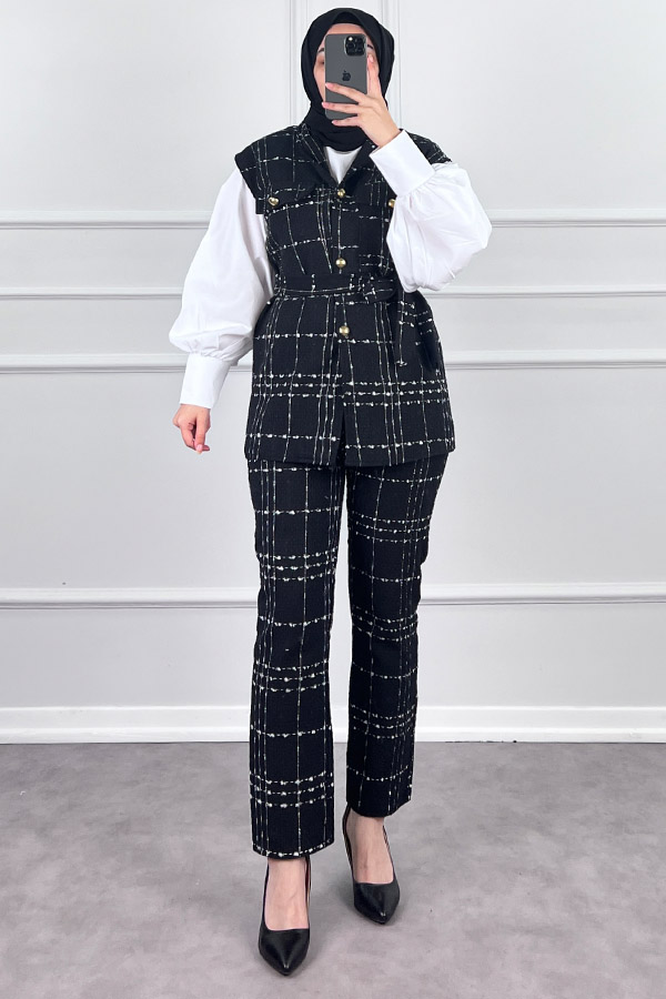 Tüvit İkili Takım - Siyah