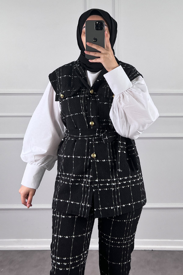 Tüvit İkili Takım - Siyah