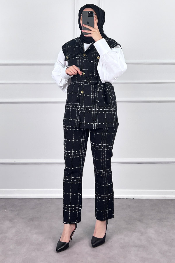 Tüvit İkili Takım - Siyah