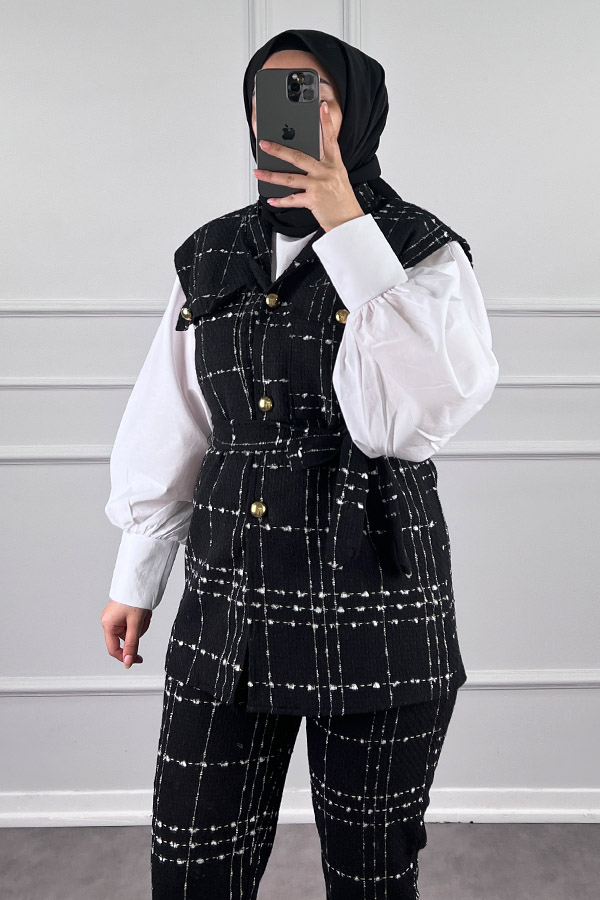 Tüvit İkili Takım - Siyah