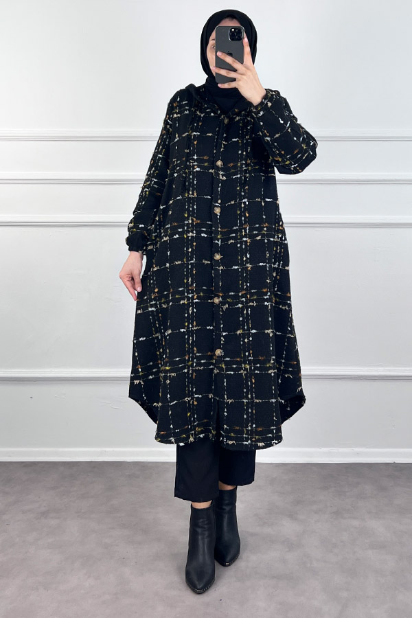 Tüvit Trençkot - Siyah Tüvit Trençkot - Siyah