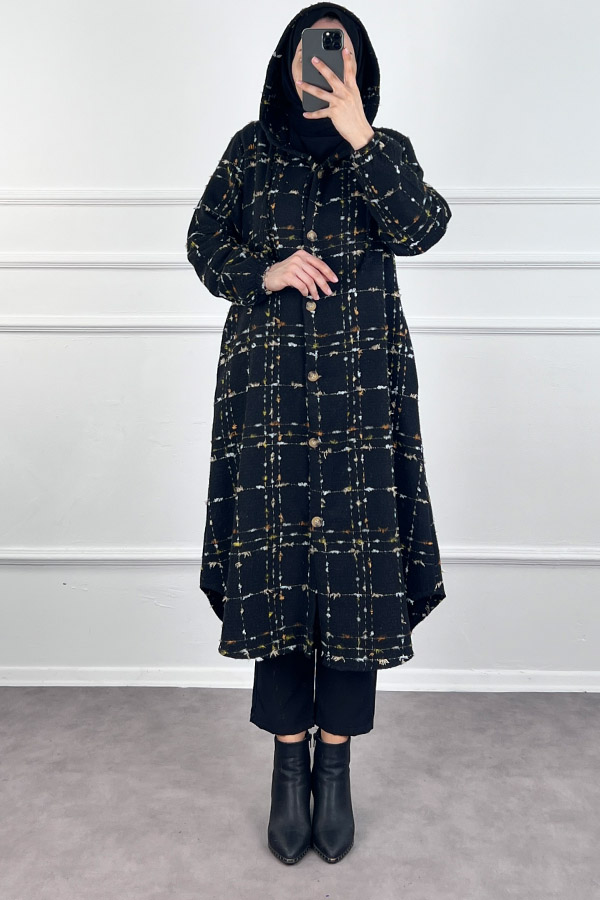 Tüvit Trençkot - Siyah Tüvit Trençkot - Siyah